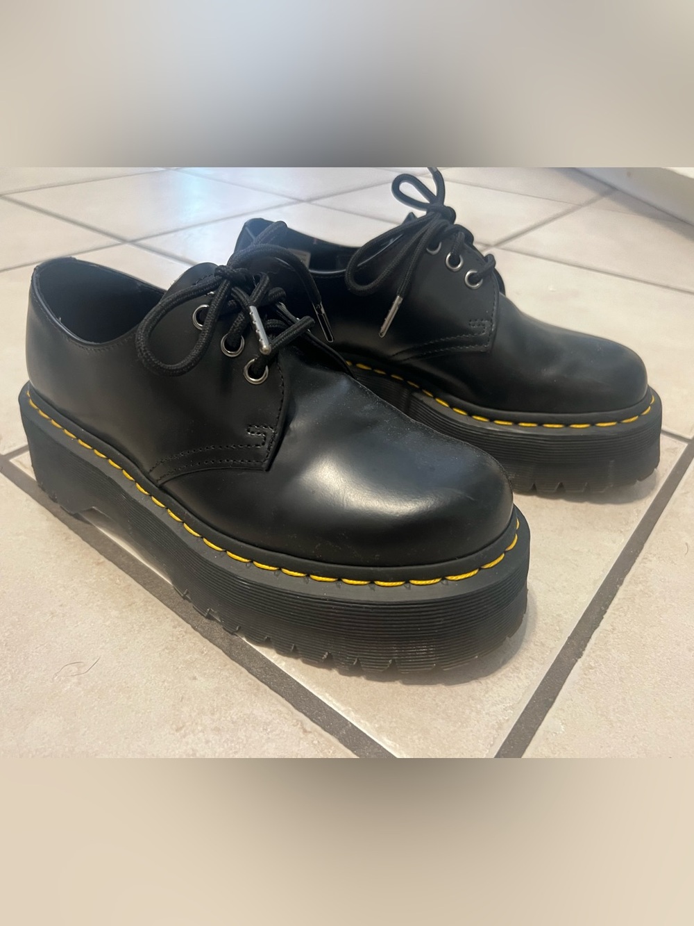 Dr. Martens 1461 SMOOTH LEATHER OXFORD PLATFORM SHOES